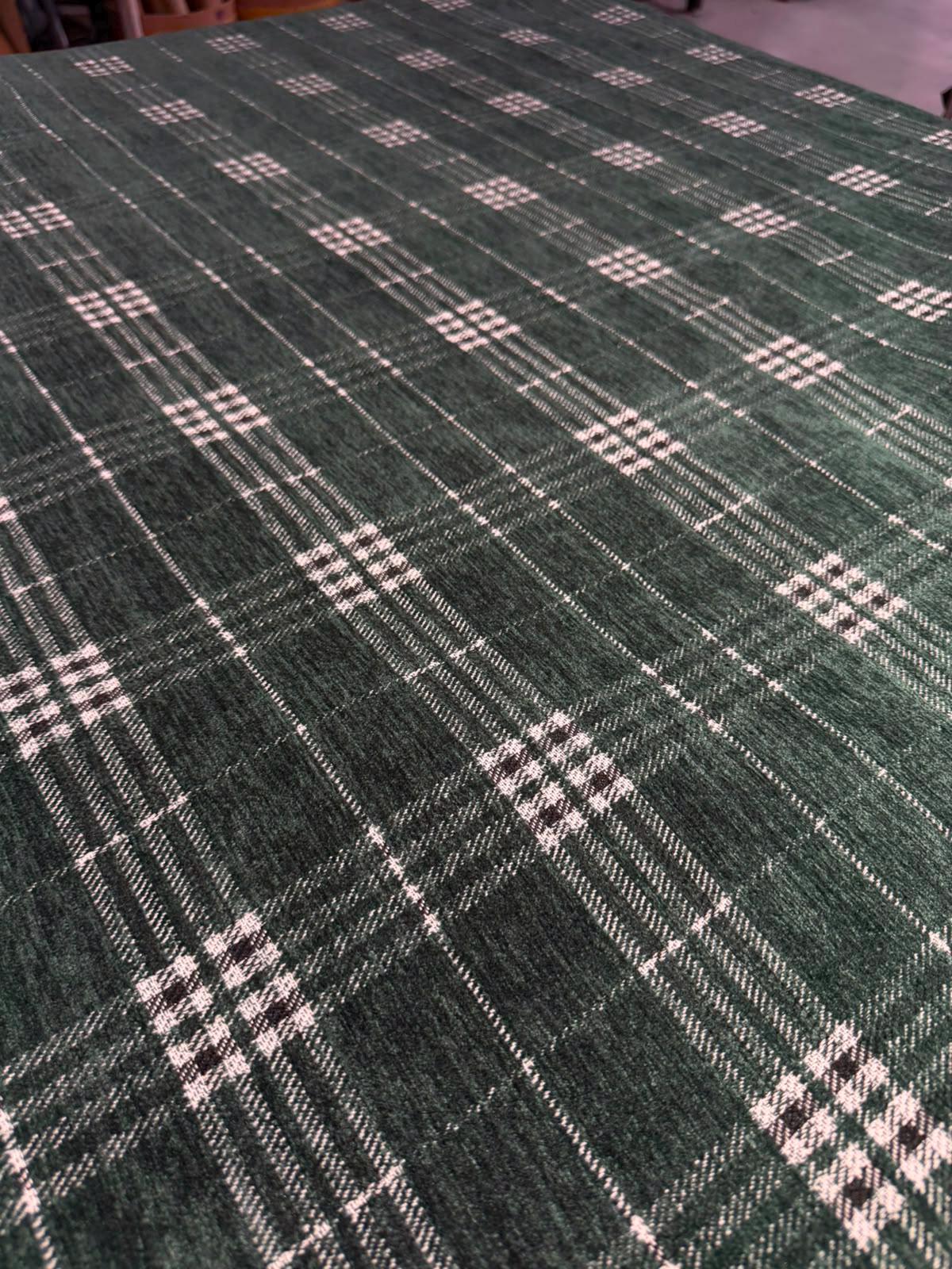 Tela de Tartán Verde Escocés