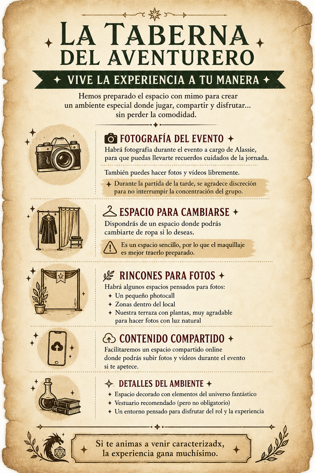 La Taberna del Aventurero - Evento de Fantasia y Rol