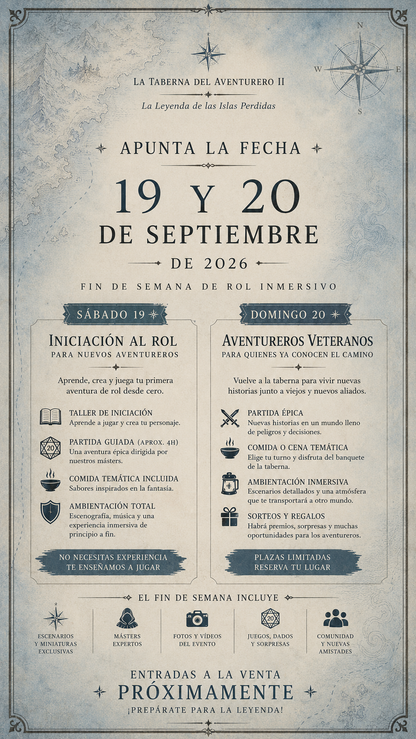 ⚔️ LA TABERNA DEL AVENTURERO II 🌊 La Leyenda de las Islas Perdidas