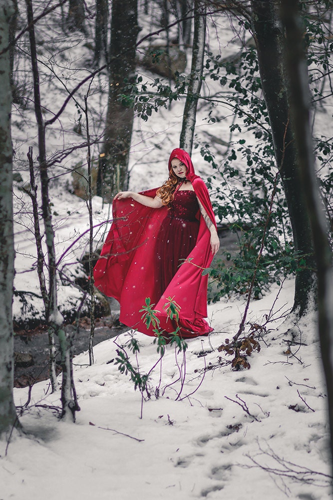 Little Red Riding Hood Velvet Cape