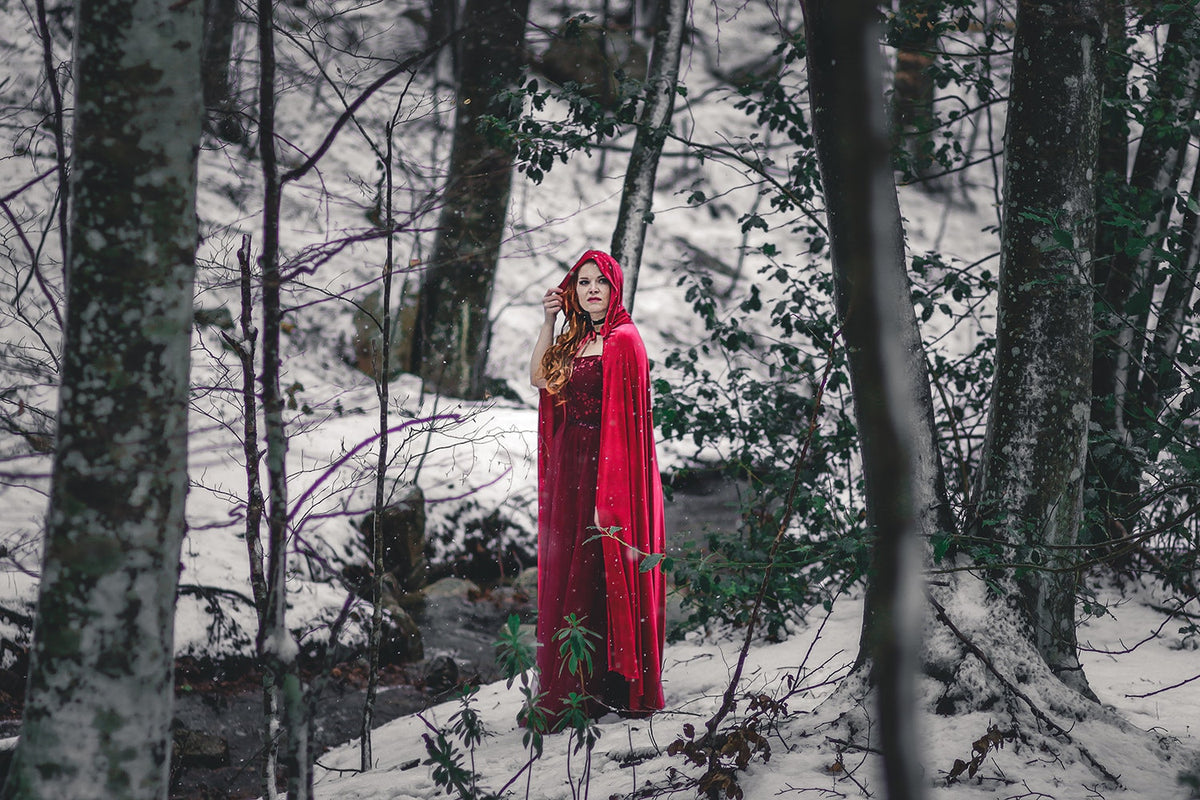 Little Red Riding Hood Velvet Cape