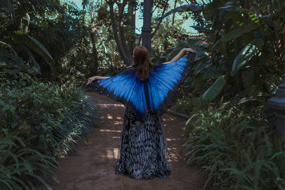 Capa Alas de Mariposa Morpho Azul · Pequeñas