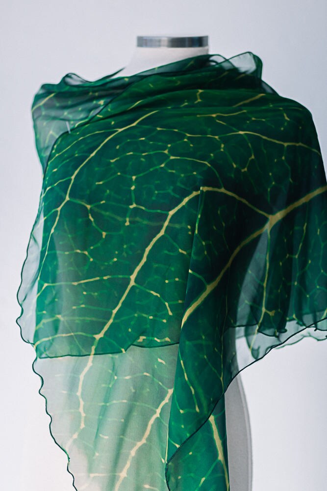 Pañuelo Élfico de Hojas Verdes