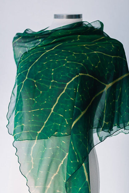 Pañuelo Élfico de Hojas Verdes
