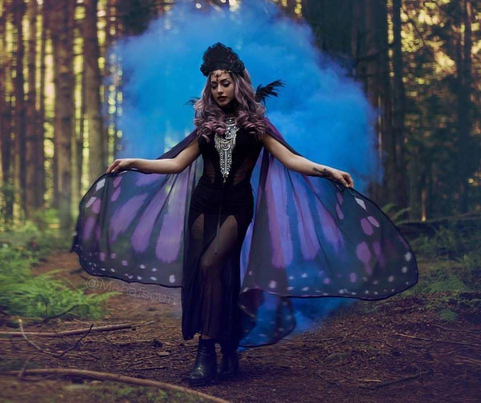 Alas de Mariposa Monarca Morada Gigantes