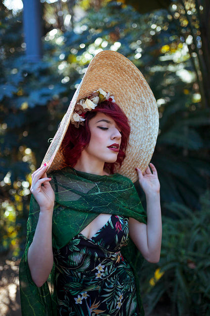 Pañuelo Élfico de Hojas Verdes