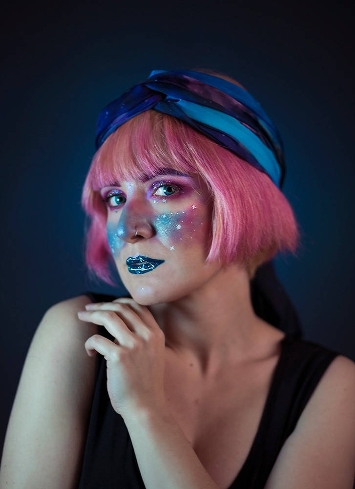 Celestial Nebula Scarf