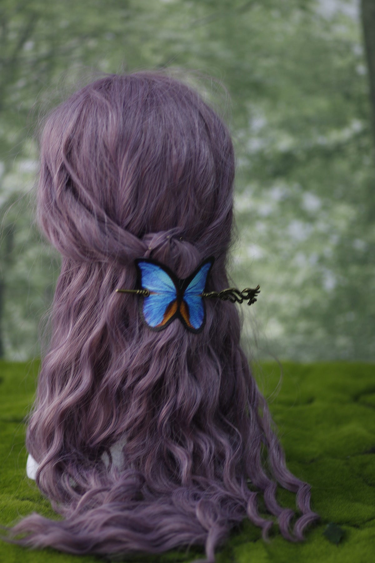 Pasador de Pelo Mariposa Azul
