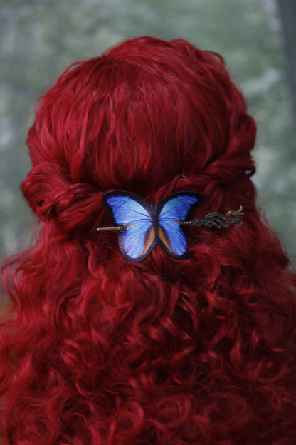 Pasador de Pelo Mariposa Azul