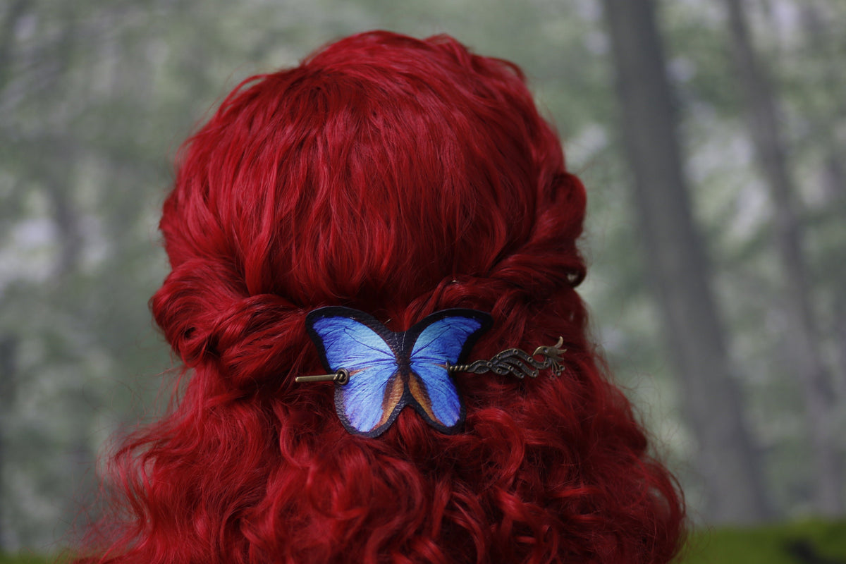 Pasador de Pelo Mariposa Azul