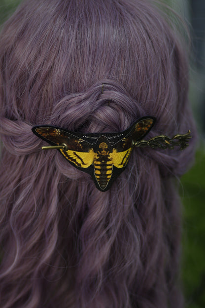 Pasador de Pelo Polilla de la Muerte
