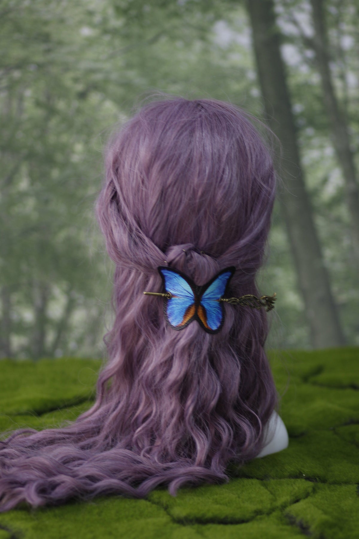 Pasador de Pelo Mariposa Azul