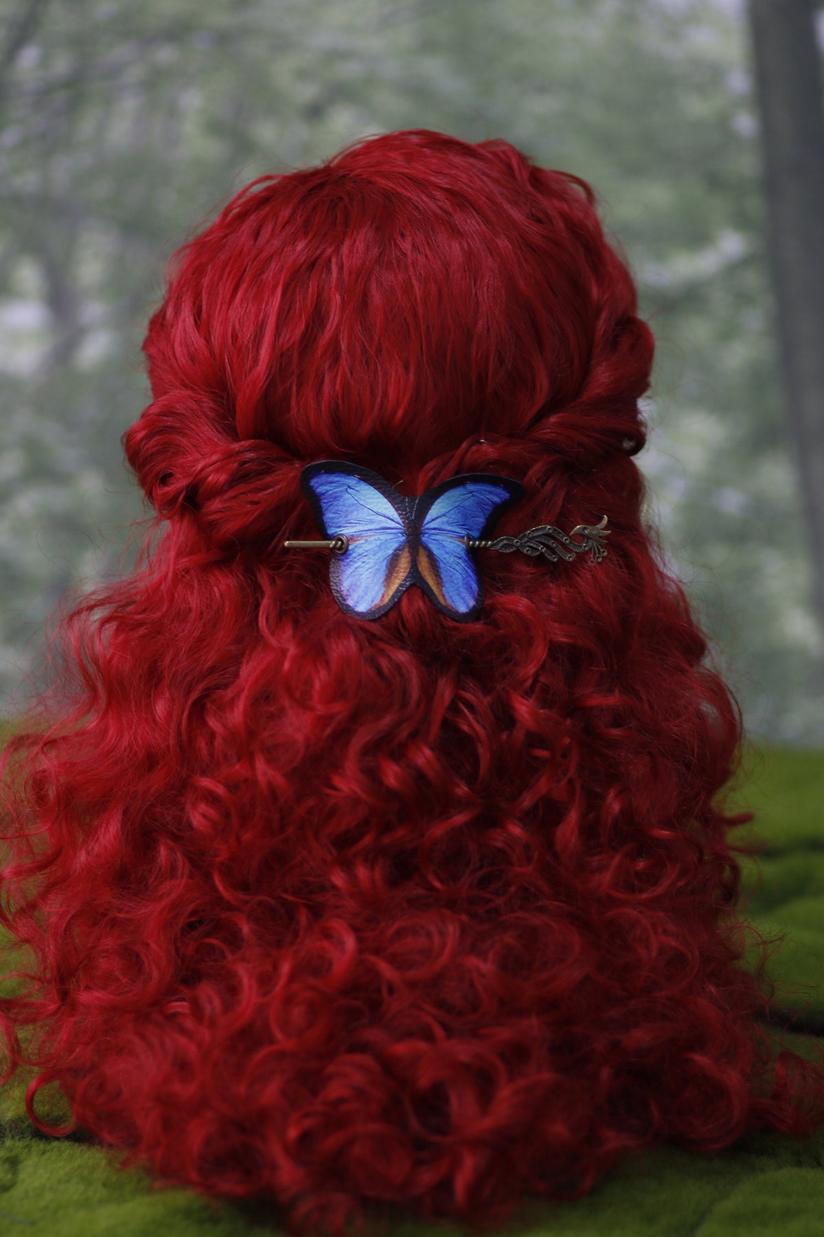 Pasador de Pelo Mariposa Azul