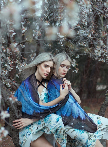 Capa Alas de Mariposa Morpho Azul · Pequeñas