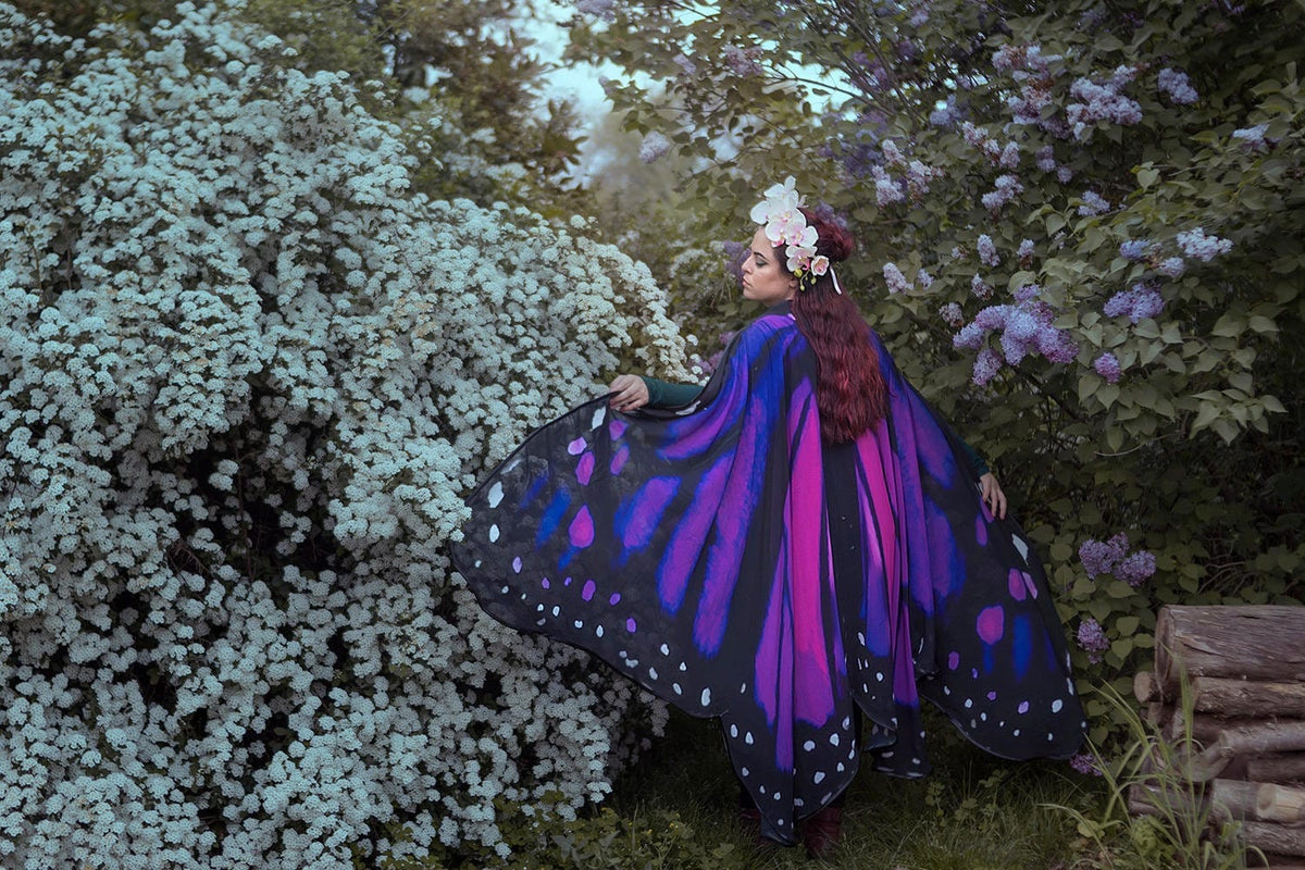 Alas de Mariposa Monarca Morada Gigantes