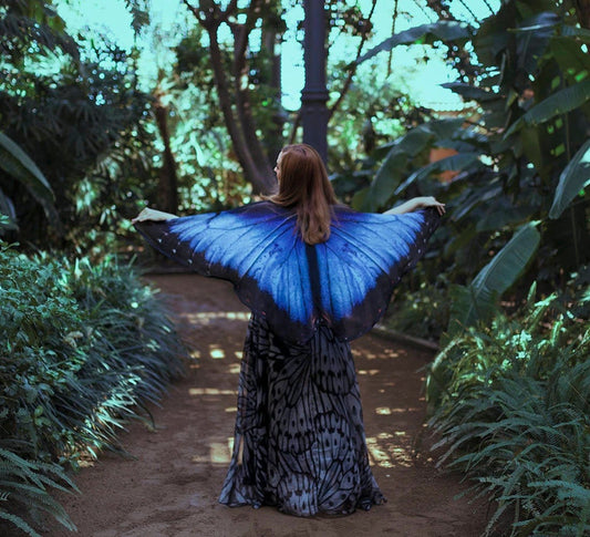 Capa Alas de Mariposa Morpho Azul · Pequeñas