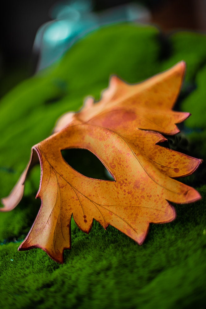 Máscara Druida de Hoja otoñal