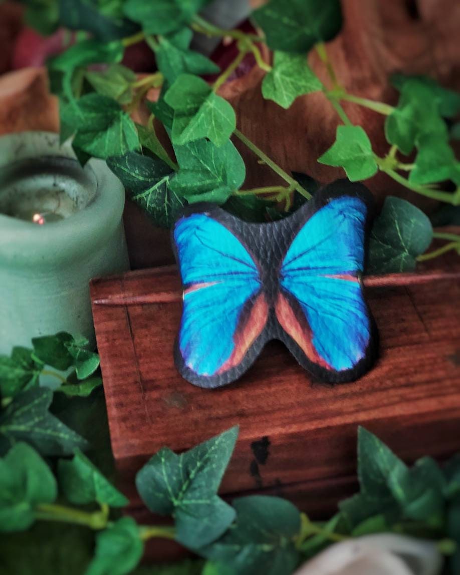 Pasador de Pelo Mariposa Azul
