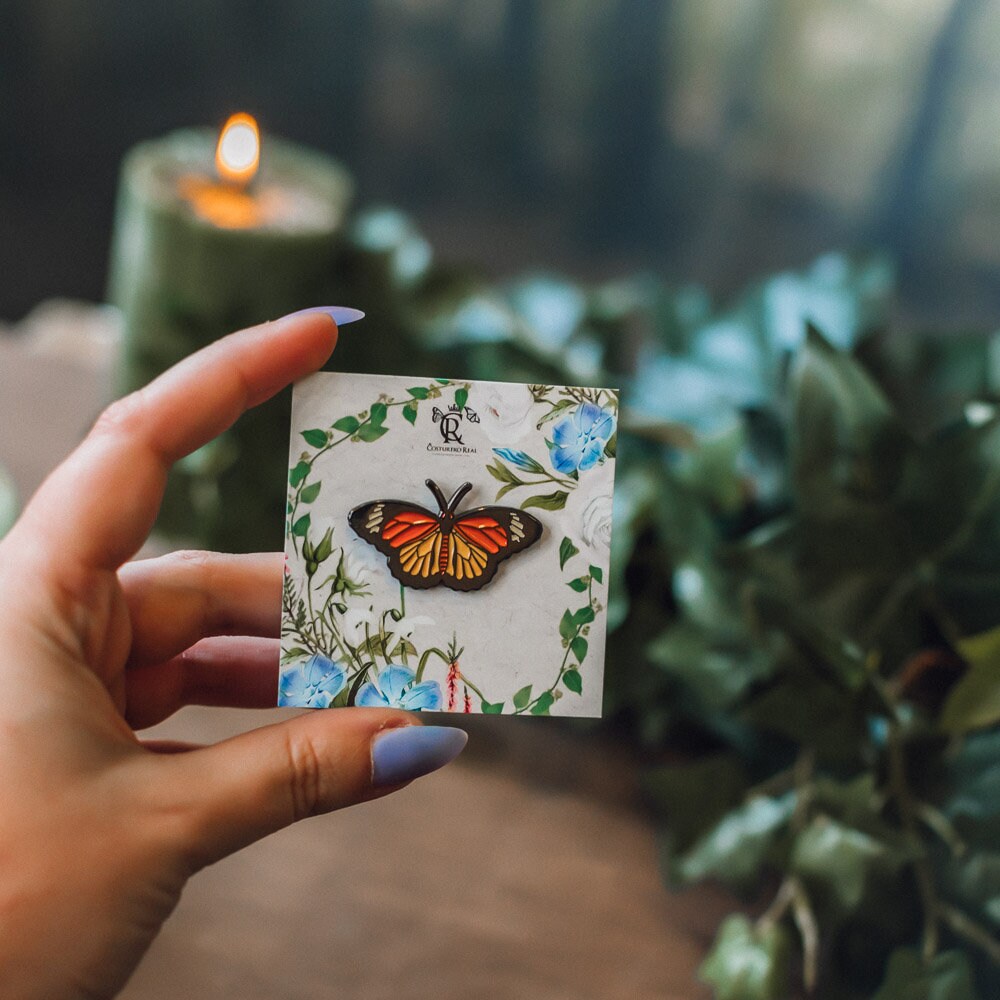 Pin Esmaltado Mariposa Monarca