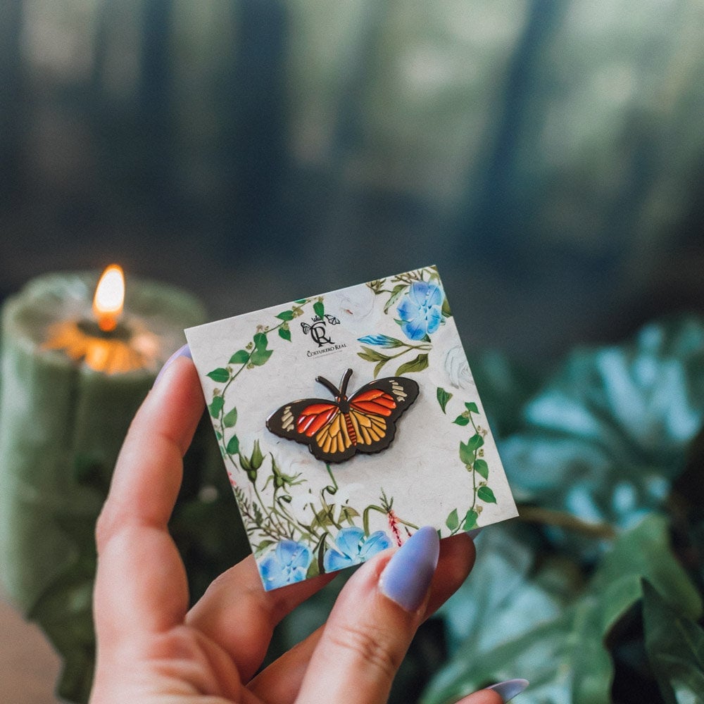 Pin Esmaltado Mariposa Monarca