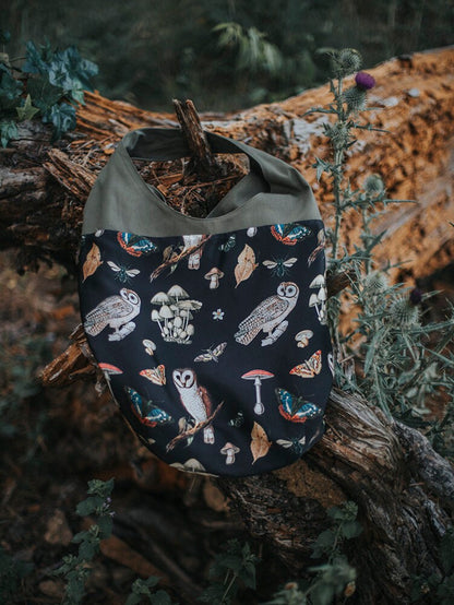 Bolso Tote de Búhos y Setas