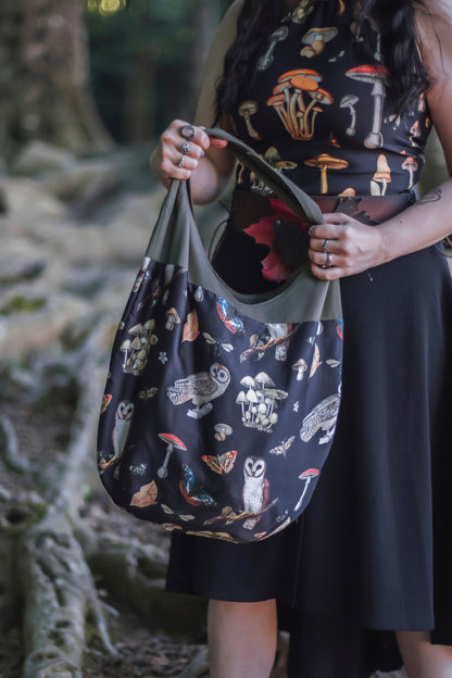 Bolso Tote de Búhos y Setas