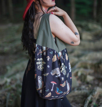 Bolso Tote de Búhos y Setas