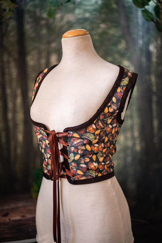 Corset Renacentista de Castañas de Otoño