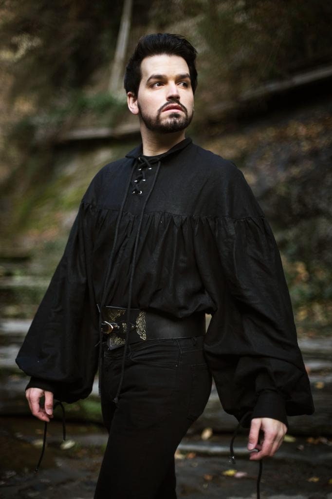 Camisa Pirata Negra de Hombre