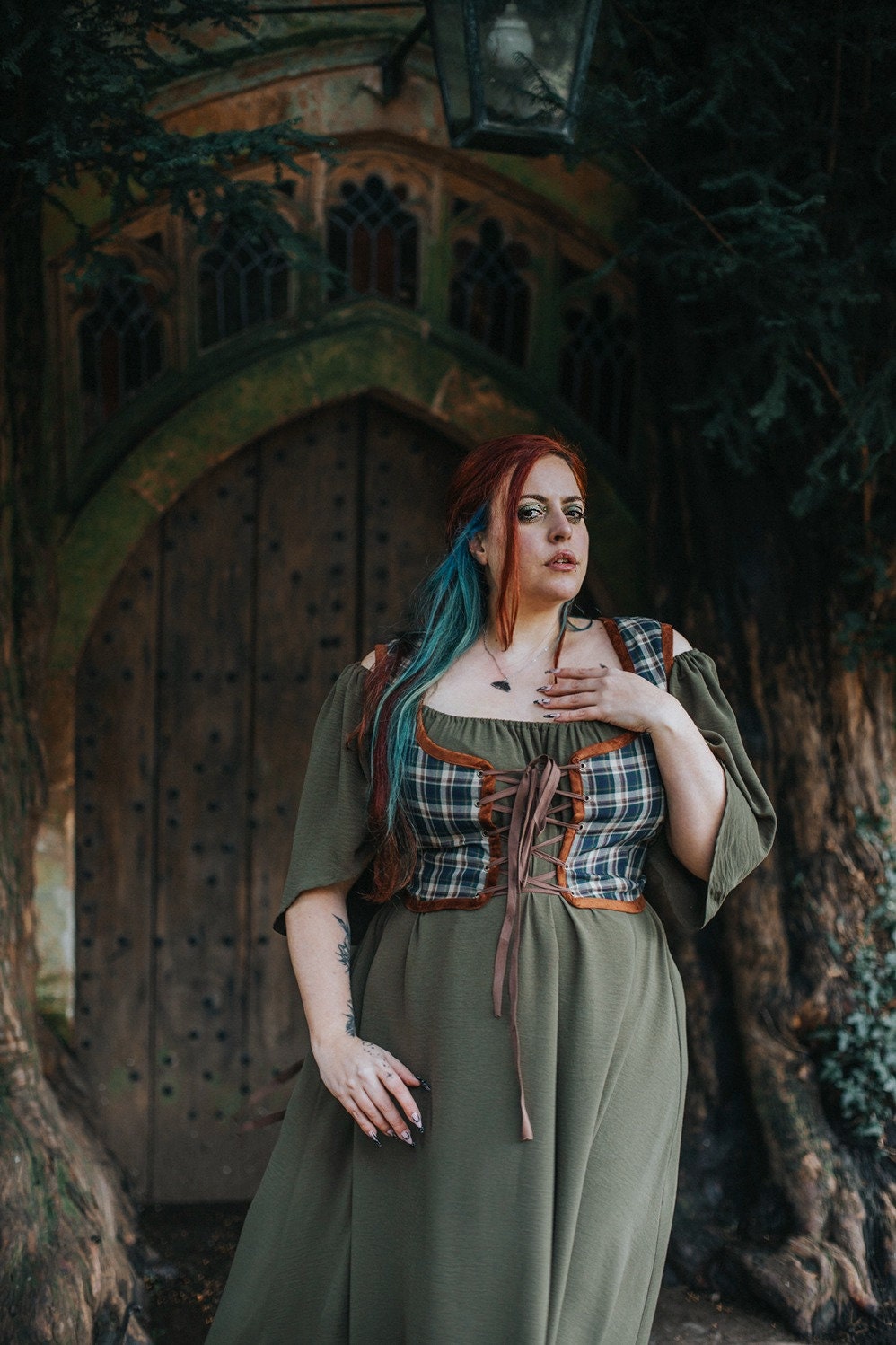 Camisola Medieval Verde Caqui