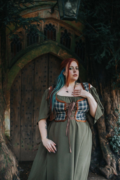 Camisola Medieval Verde Caqui