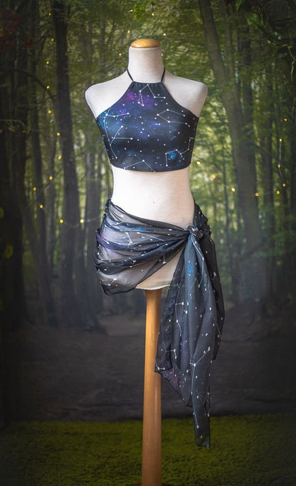 Top de Bikini Halter Celestial