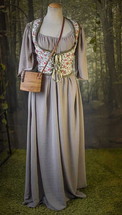 Camisola Medieval Crema Topo