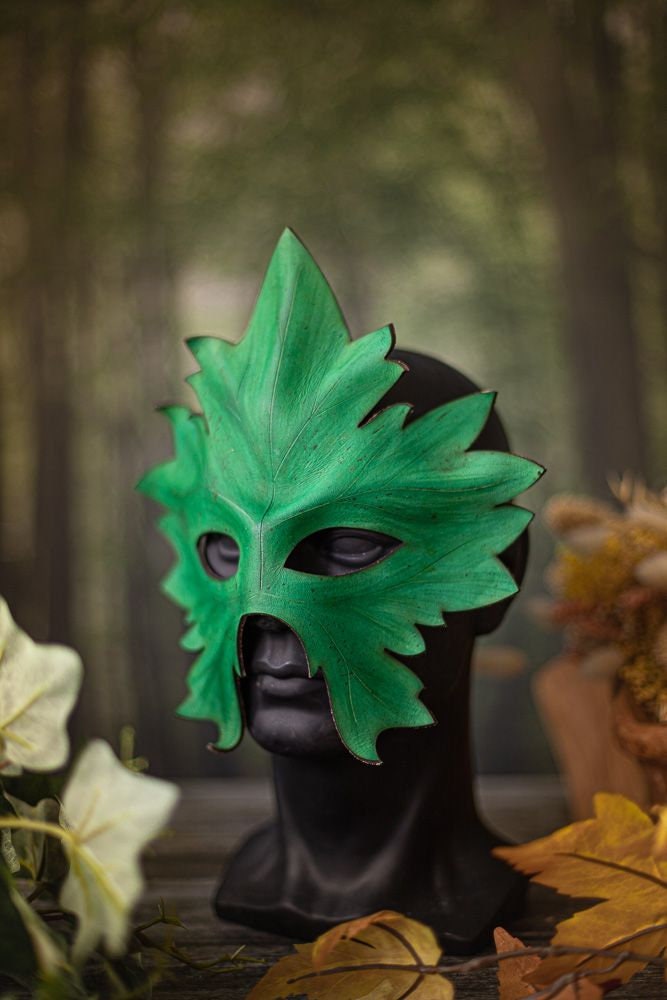 Green Man Leaf Druid Mask