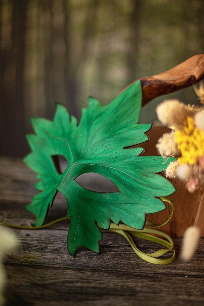Green Man Leaf Druid Mask
