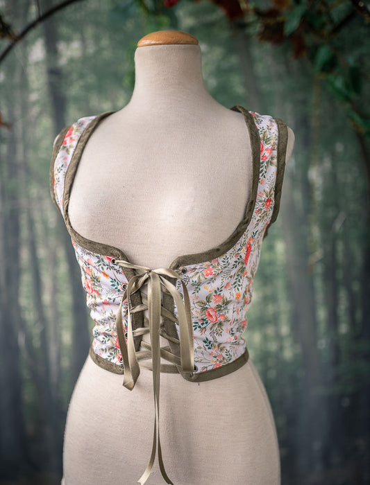 Corset Hobbit de Flores de Primavera