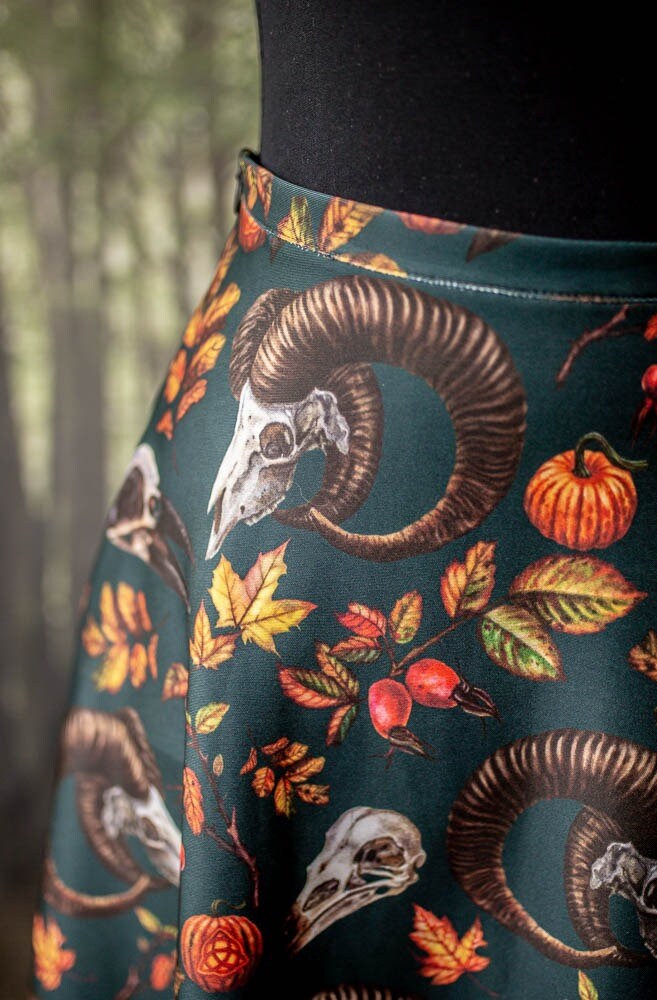 Falda Skater de Cosecha de Otoño