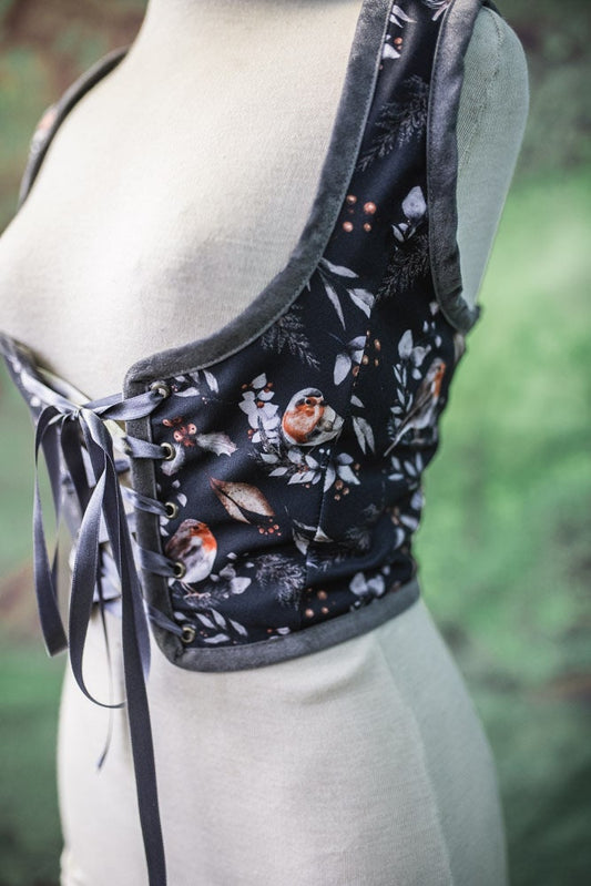 Corset Renacentista Invernal de Petirrojos
