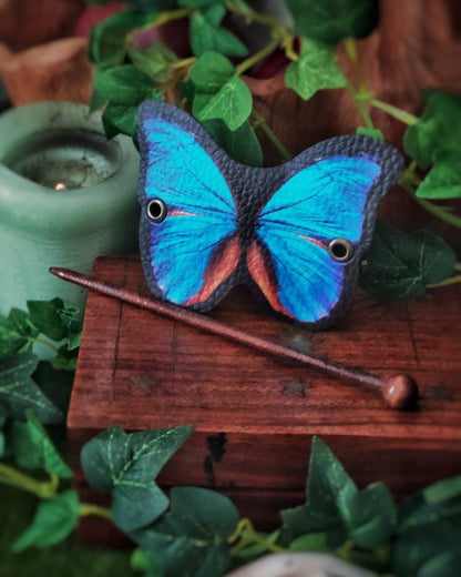 Pasador de Pelo Mariposa Azul