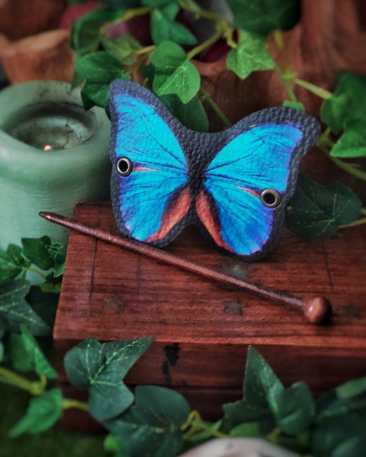 Pasador de Pelo Mariposa Azul