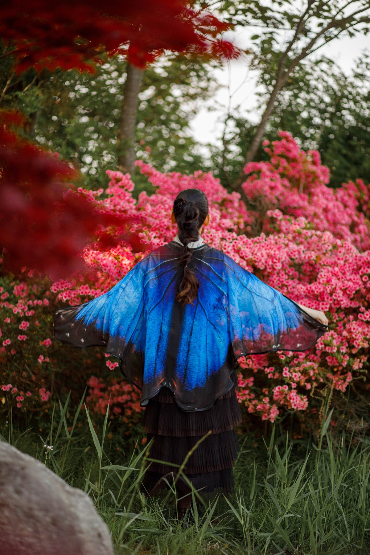 Capa Alas de Mariposa Morpho Azul · Pequeñas