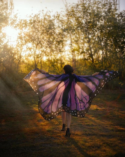 Alas de Mariposa Monarca Morada Gigantes