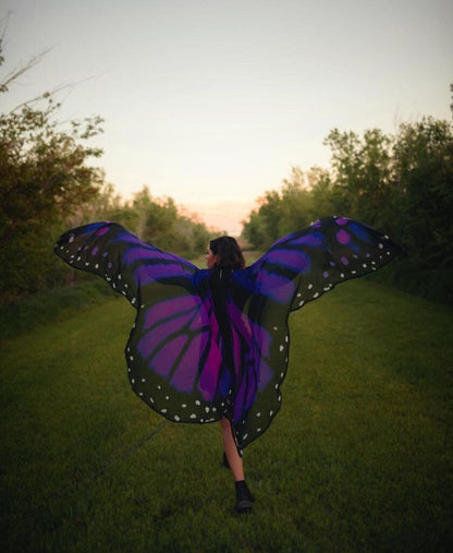 Alas de Mariposa Monarca Morada Gigantes