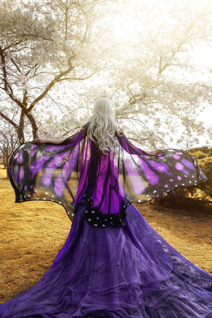 Alas de Mariposa Monarca Morada Gigantes