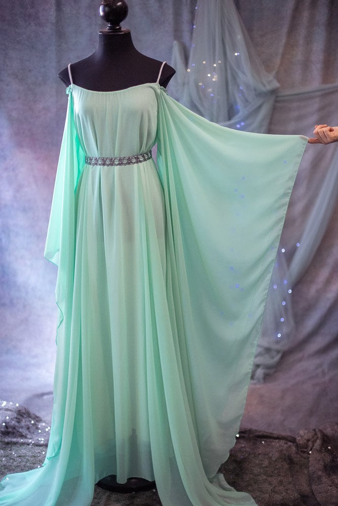Vestido Sirena de Algas con Mangas