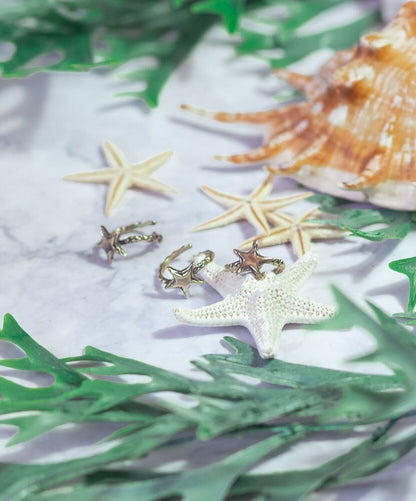 Mermaid Ring - Starfish ring in brass