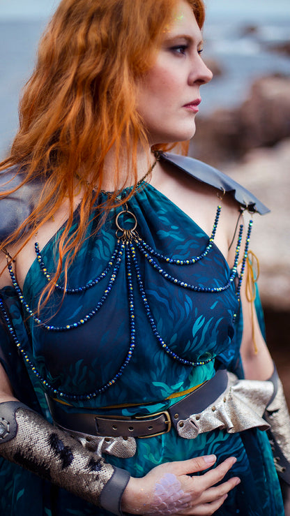 Vestido Halter Sirena de Algas