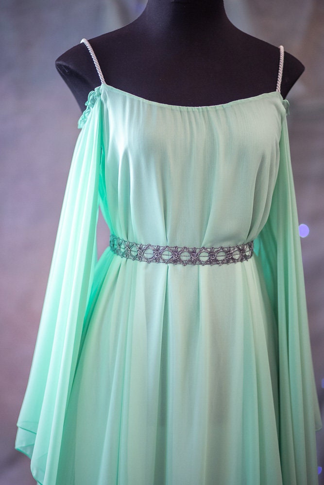 Vestido Sirena de Algas con Mangas