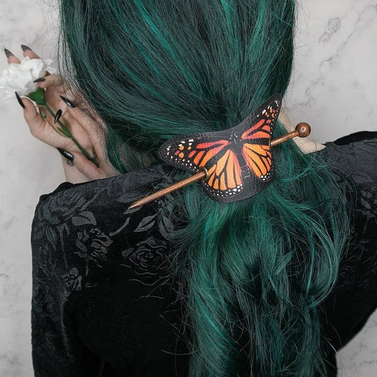 Pasador de Pelo Mariposa Monarca