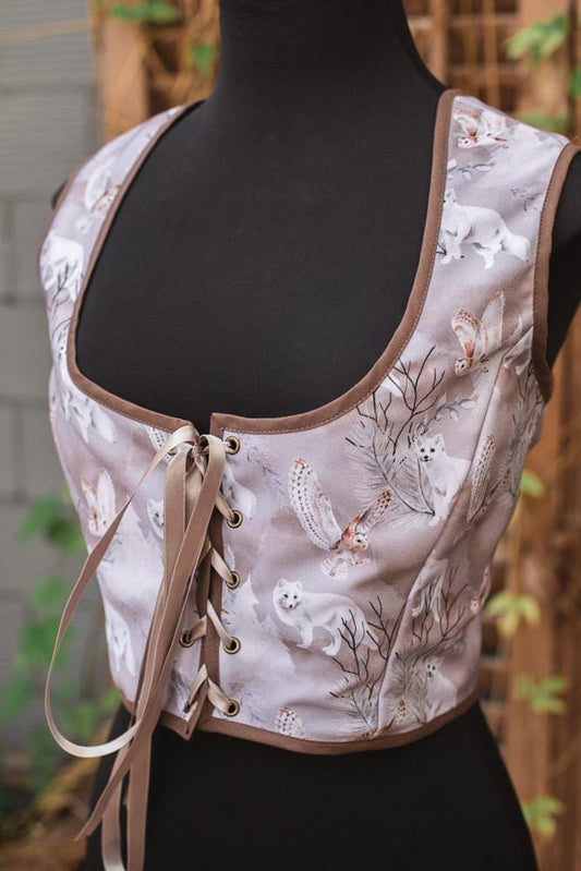Corset Renacentista de Zorros Invernales